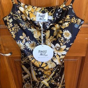 Princess Polly chain link, floral mini dress